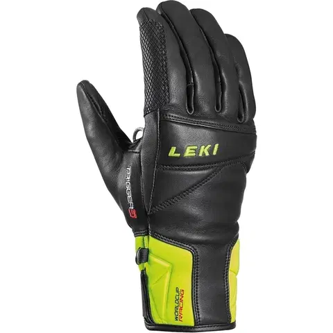 Zimné rukavice Päťprsté rukavice Leki Worldcup Race Speed 3D black/ice lemon 9.5