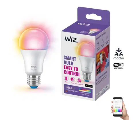 Žiarovky WiZ LED RGB Stmievateľná žiarovka A60 E27/8,5W/230V 2200-6500K Wi-Fi - WiZ 