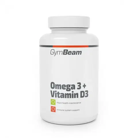 Omega-3 GymBeam Omega 3 + Vitamin D3 90 kaps.