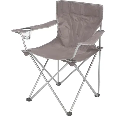 Outdoorové vybavenie Skladacia campingová stolička Tyrone, taupe, 51 x 81 cm