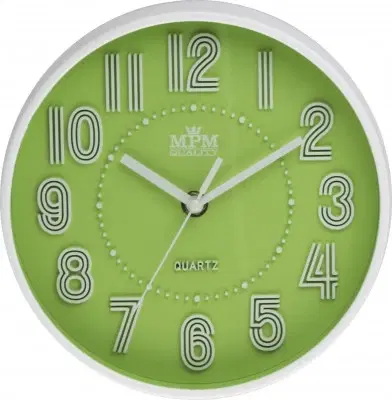 Hodiny Detské nástenné hodiny MPM, 3228.40 - zelená, 20cm
