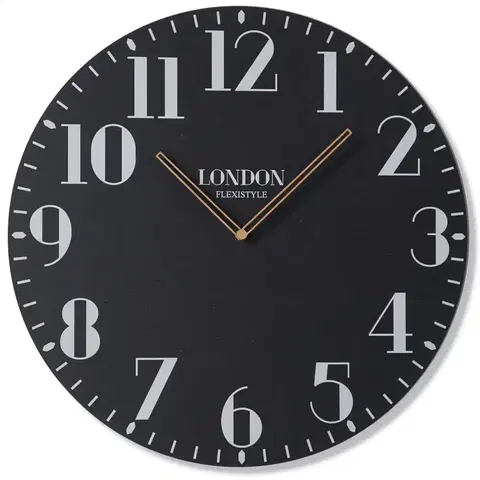 Hodiny Drevené nástenné hodiny London Retro Flex z222_1-dx, 50 cm