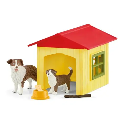 Drevené hračky Schleich 42573 Psie búda pre kamarátov
