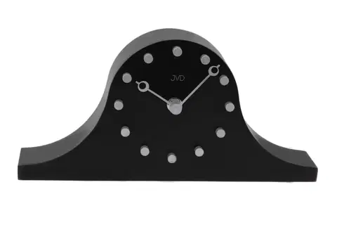 STOLOVÉ HODINY Drevené stolové hodiny napoleónky  JVD HC202.1 čierne, 28cm 