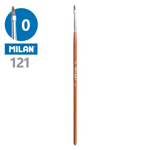 Hračky MILAN - Štetec plochý č. 0 - 121