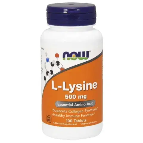 Ostatné aminokyseliny NOW Foods L-Lysine 100 tab.
