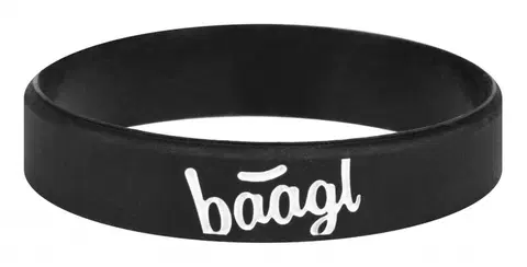 Kreatívne a výtvarné hračky BAAGL - Svietiaci náramok Logo čierny