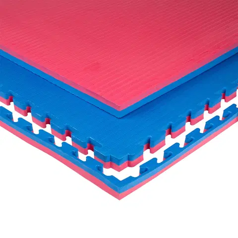Podložky na cvičenie Puzzle tatami podložka inSPORTline Malmeida 100x100x4 cm červeno-modrá