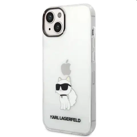 Puzdrá na mobilné telefóny Zadný kryt Karl Lagerfeld IML Choupette NFT pre Apple iPhone 14 Plus, transparentná 57983112427