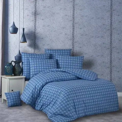 Obliečky BedTex Bavlnené obliečky Snorri modrá, 220 x 200 cm, 2 ks 70 x 90 cm