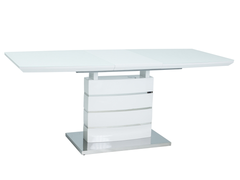 Jedálenské stoly DAVINCI jedálenský stôl 140x80 cm, biely lesk