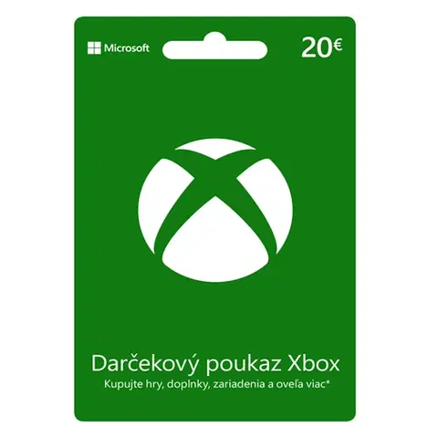 Hry na PC Xbox Store 20€ - elektronická peňaženka