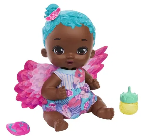 Hračky bábiky MATTEL - My Garden Baby Miminko - plameniak s modrými vlasmi