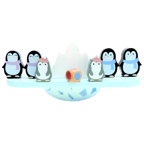 Drevené hračky Bino Balančná hra - tučniaky