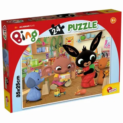 Hračky puzzle LISCIANIGIOCH - Bing Puzzle 24 - At The Supermarket!