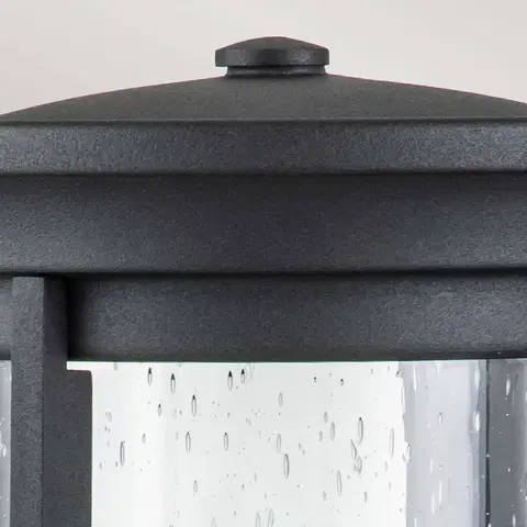 Vonkajšie nástenné svietidlá FEISS Vonkajšie nástenné svietidlo Merrill v čiernej farbe