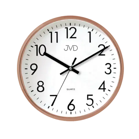 Hodiny Nástenné hodiny JVD HA43.3, ROSEGOLD, 33cm