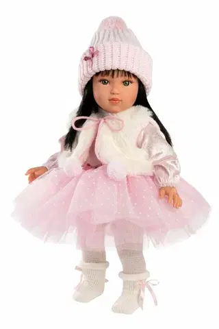 Hračky bábiky LLORENS - 54043 GRETA - realistická bábika s mäkkým látkovým telom  - 40 cm