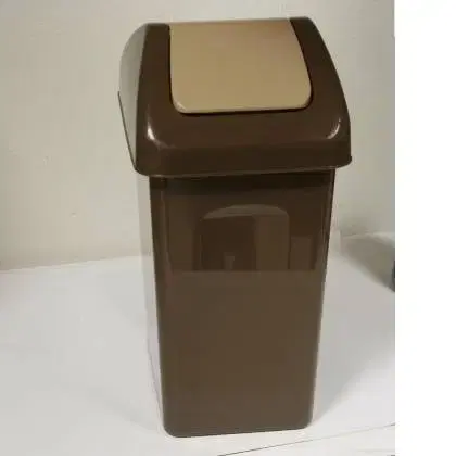 Odpadkové koše Kinekus Kôš na odpad preklápací 10 l, plastový, SWING, hnedý