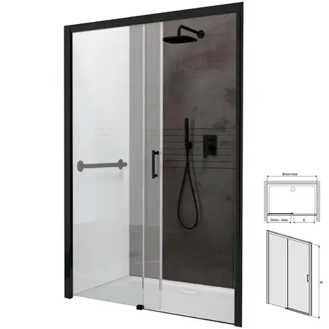 Sprchovacie dvere; priečky Sprchové dvere D2L/Freezone-160-S CYW0