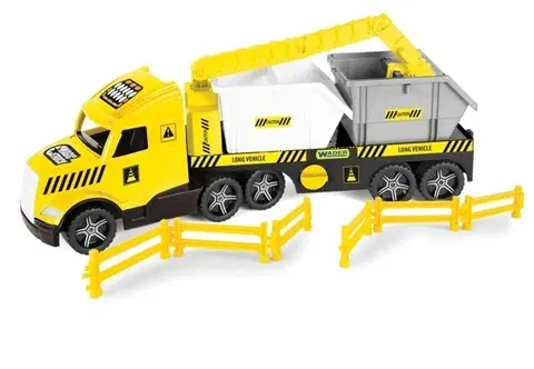 Hračky - dopravné stroje a traktory WADER - Ťahač Magic Truck Technic s kontajnermi