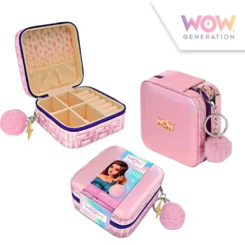 Hračky bábiky KIDS LICENSING - Dievčenská šperkovnica / box na zips WOW, WOW00010