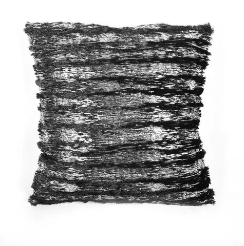 Vankúše Forbyt, Povlečenie na vankúš, Strieborné pruhy, 40 x 40 cm, čierny