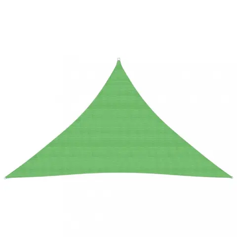 Stínící textilie Tieniaca plachta trojuholníková HDPE 3 x 3 x 3 m Dekorhome Svetlozelená