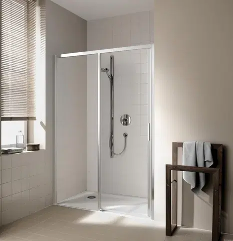 Sprchovacie kúty Kermi Posuvné dvere Cada XS D2L 1200x2000 1160-1210 STR.LESK číre+Clean CKD2L12020VPK