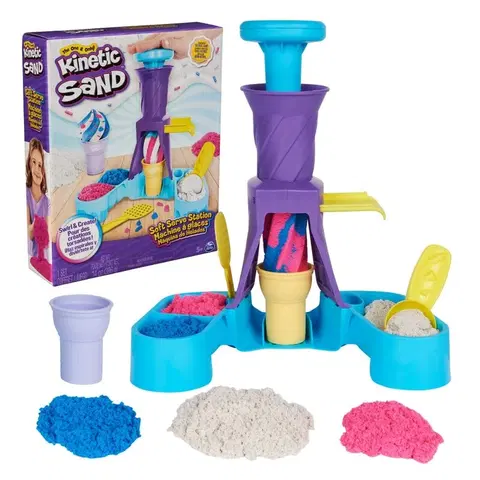 Kreatívne a výtvarné hračky SPIN MASTER - Kinetic Sand Zmrzlinárňa