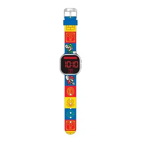 Inteligentné hodinky Kids Licensing detské LED hodinky Super Mario