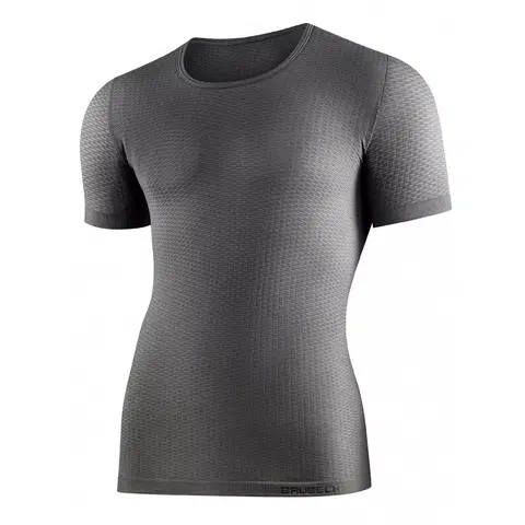 Pánske tričká Unisex termo tričko Brubeck s krátkým rukávem Grey - L