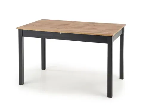 Jedálenské stoly HALMAR Greg rozkladací jedálenský stôl dub wotan / čierna