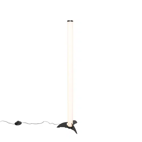 Stojace lampy Dizajnová stojaca lampa čierna vrátane LED - Bomba