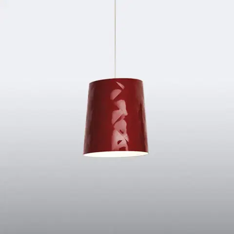 Závesné svietidlá Kundalini Kundalini New York závesná lampa, Ø 33 cm, červená