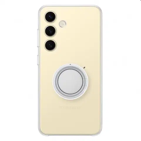 Puzdrá na mobilné telefóny Zadný kryt Clear Gadget pre Samsung Galaxy S24, transparentná (s odnímateľným úchytom) EF-XS921CTEGWW
