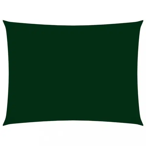 Stínící textilie Tieniaca plachta obdĺžniková oxfordská látka 4 x 6 m Dekorhome Tmavo zelená