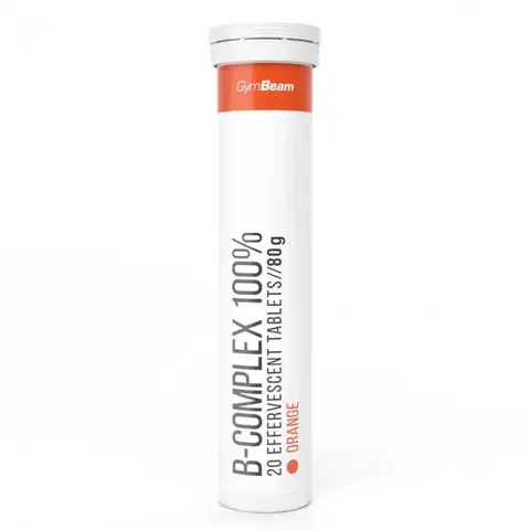 Vitamíny B Gymbeam B-Komplex 100% šumivý 20 tab.