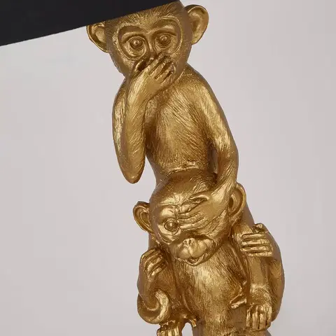 Stolové lampy Searchlight Textilná stolová lampa Three Wise Monkeys