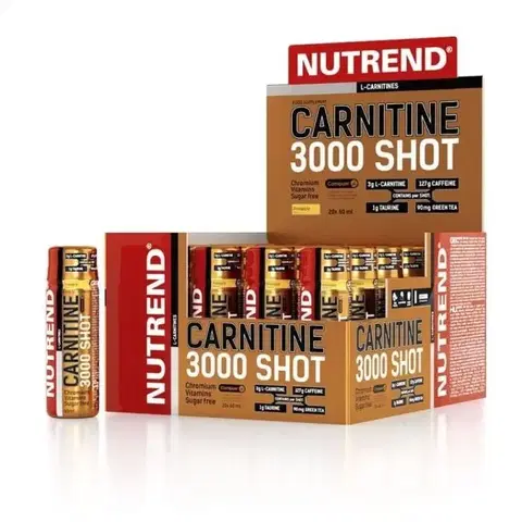 L-Karnitín NUTREND Carnitine 3000 SHOT 60 ml pomaranč