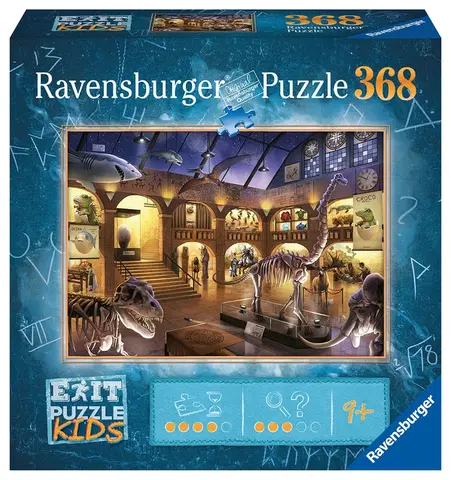 Hračky puzzle RAVENSBURGER - Exit KIDS Puzzle: Noc v múzeu 368 dielikov