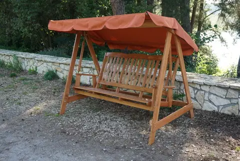 Záhradný a campingový nábytok Záhradná hojdačka drevená LUISA