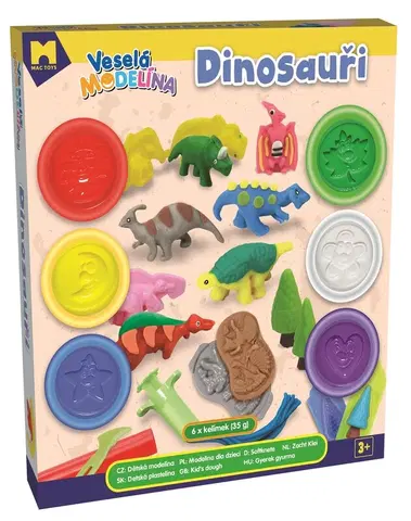 Kreatívne a výtvarné hračky MAC TOYS - Veselá modelína dinosaury