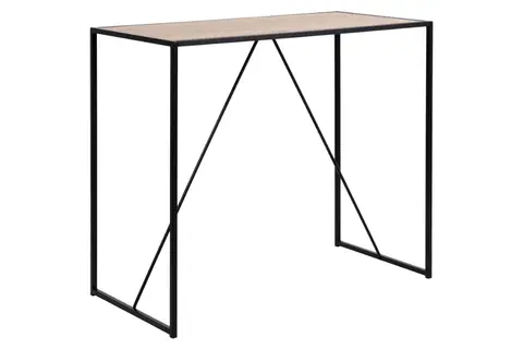 Jedálenské stoly Dkton Barový stôl Naja 120 cm divoký dub