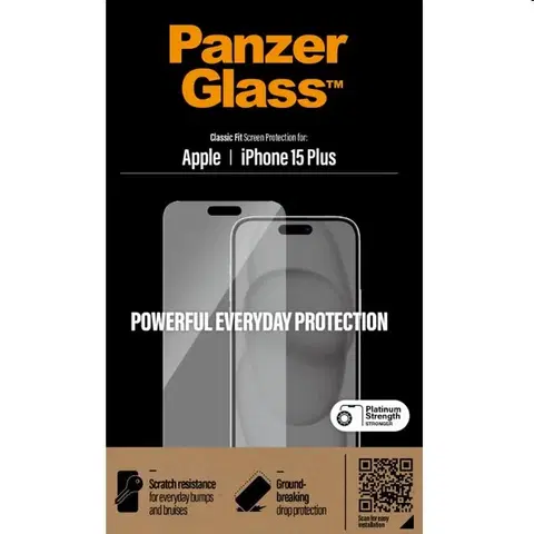 Ochranné fólie pre mobilné telefóny Ochranné sklo PanzerGlass pre Apple iPhone 15 Plus 2807