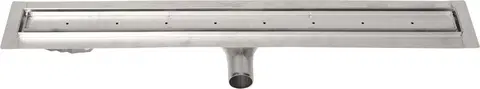 Sprchovacie kúty GELCO - MANUS PIASTRA podlahový žľab z nerezové oceli s roštom na dlaždice, L-1250, DN50 GMP88
