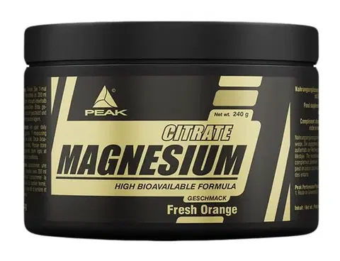 Horčík (Magnézium) Magnesium Citrate - Peak Performance 240 g Lemon