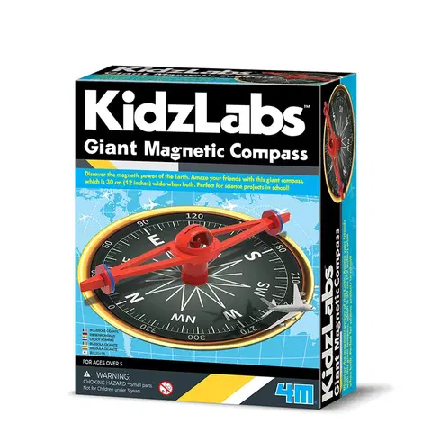 Hračky prístroje a vedecké prístroje MAC TOYS - Obrý Magnetický Kompas