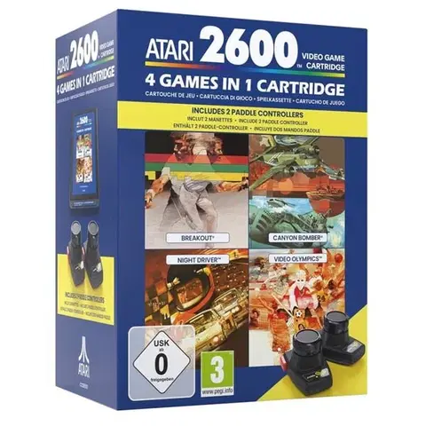 Príslušenstvo k herným konzolám ATARI 2600+ 4 Games in 1 Paddle Pack 0008077