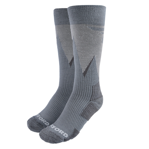 Pánske ponožky Kompresné ponožky z merino vlny Oxford Merino Oxsocks šedé šedá - M (39-43)